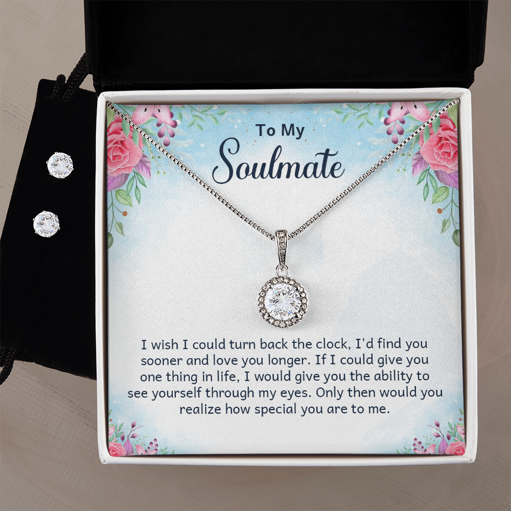 Eternal Hope Necklace and Cubic Zirconia Earring Set