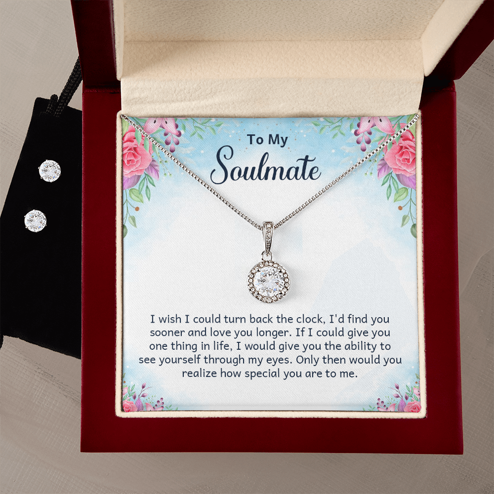 Eternal Hope Necklace and Cubic Zirconia Earring Set