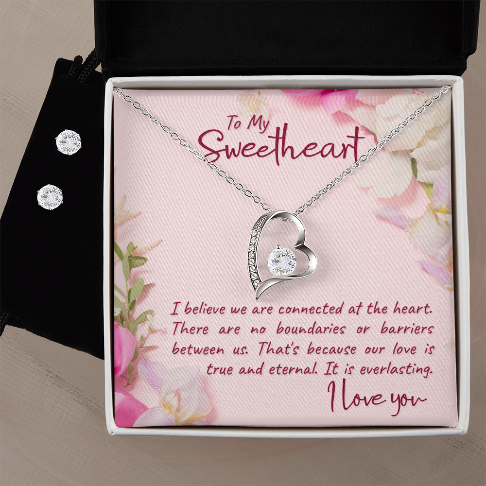 Forever Love Necklace and Earring Set