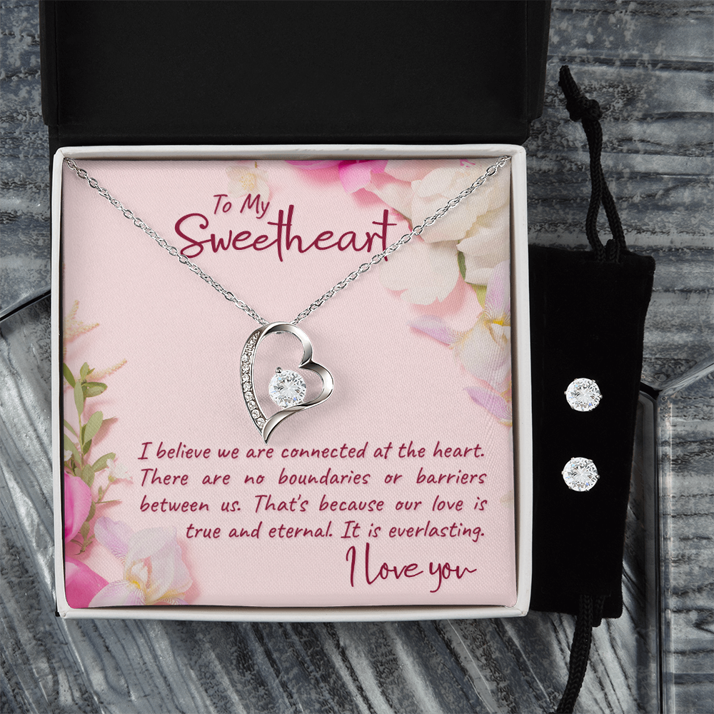 Forever Love Necklace and Earring Set